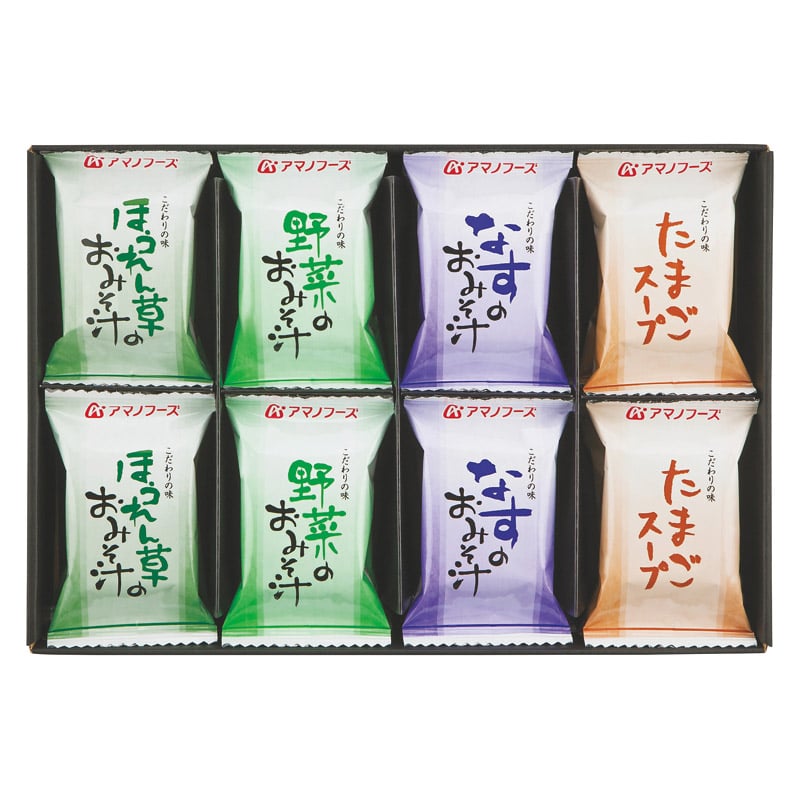 アマノフーズ 味わいづくしギフト /お吸い物 和風惣菜 惣菜・レトルト 食品 ギフト プレゼント プチギフト 祝い バレンタイン チョコ 以外 子供 友達 ホワイトデー お返し 人気 カード