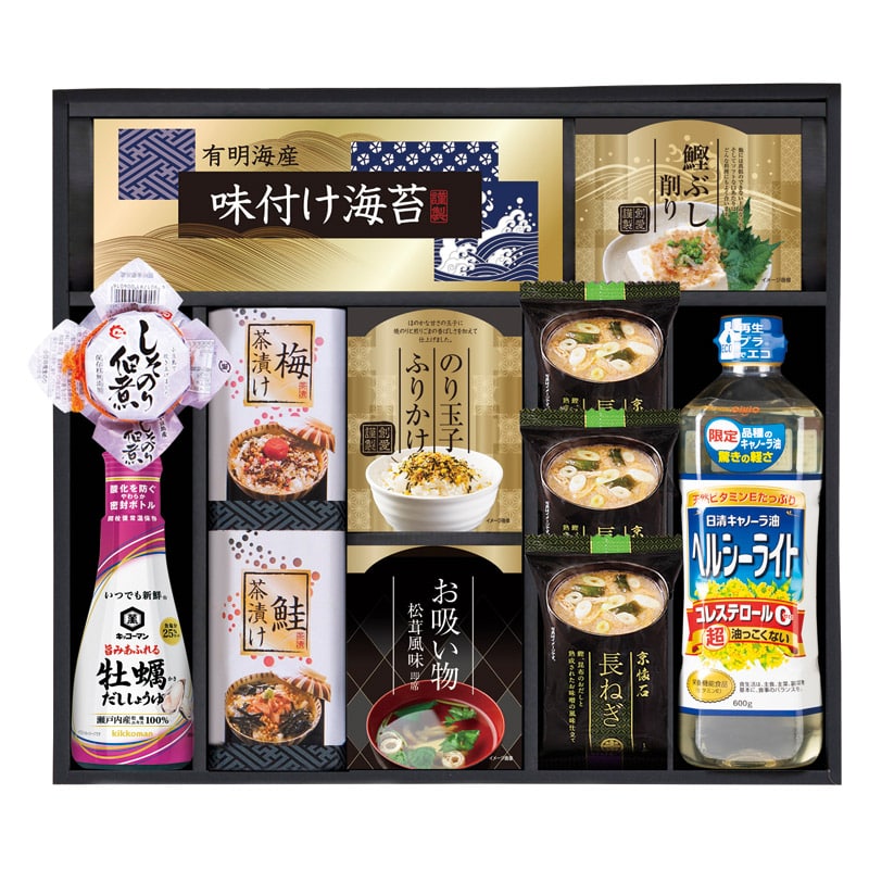 キッコーマン&マルコメ和風詰合せ  ／セット・詰め合わせ 調味料 食品 ギフト プレゼント プチギフト 祝い バレンタイン チョコ 以外 子供 友達 ホワイトデー お返し 人気 カード