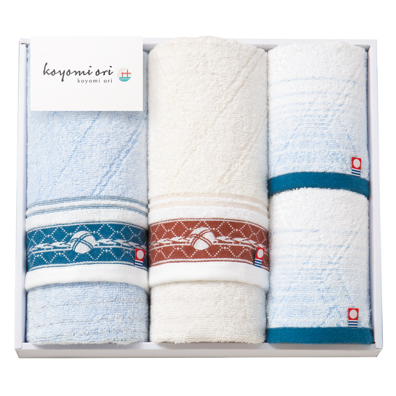 koyomi ori フェイスタオル2P&ウォッシュタオル2P  ／タオル 日用品・ヘルスケア ギフト プレゼント プチギフト 祝い バレンタイン チョコ 以外 子供 友達 ホワイトデー お返し 人気 カード