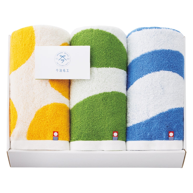 今治 今治名工 フェイスタオル3P  ／タオル 日用品・ヘルスケア ギフト プレゼント プチギフト 祝い バレンタイン チョコ 以外 子供 友達 ホワイトデー お返し 人気 カード