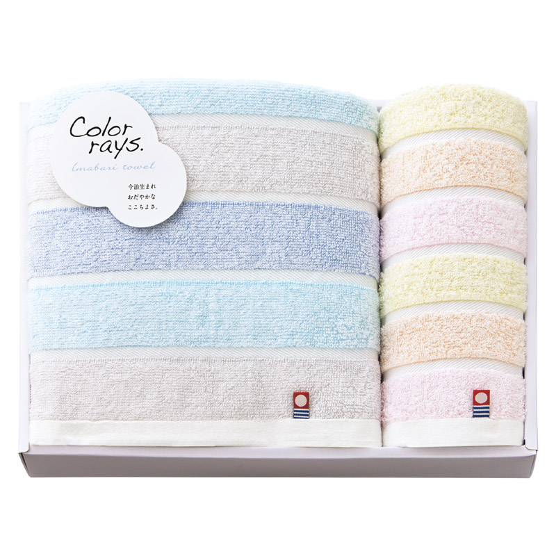 今治 カラーレイズ バスタオル&ウォッシュタオル /タオル 日用品・ヘルスケア ギフト プレゼント プチギフト 祝い バレンタイン チョコ 以外 子供 友達 ホワイトデー お返し 人気 カード