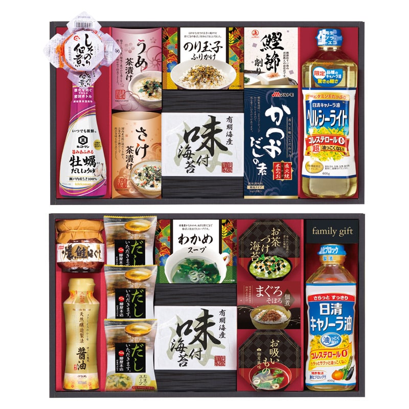 日清オイリオ食卓詰合せ  ／セット・詰め合わせ 調味料 食品 ギフト プレゼント プチギフト 祝い バレンタイン チョコ 以外 子供 友達 ホワイトデー お返し 人気 カード