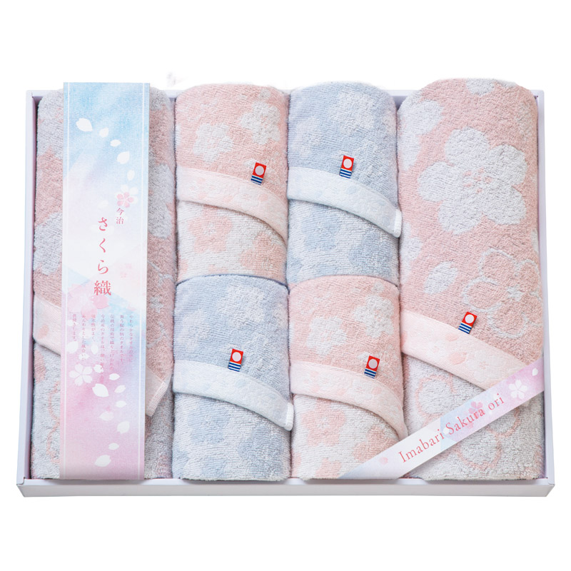 今治さくら織 バスタオル2P&フェイスタオル4P  ／タオル 日用品・ヘルスケア ホワイトデー お返し 人気 プチ 卒業 入学 記念品 プレゼント お祝 2026 送料無料 ギフト プレゼント