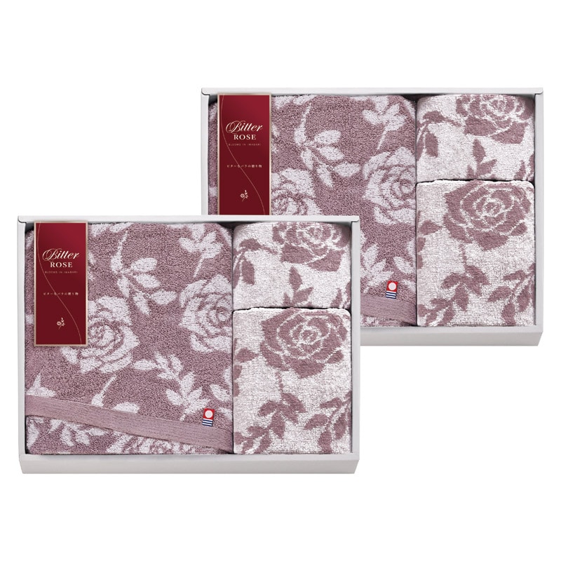 今治 ビターローズ タオルセット  ／タオル 日用品・ヘルスケア ギフト プレゼント プチギフト 祝い バレンタイン チョコ 以外 子供 友達 ホワイトデー お返し 人気 カード