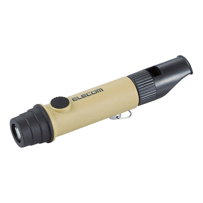 ELECOM 防災 乾電池式懐中電灯 笛タイプ  ／防災セット・非常用持ちだし袋 防災関連グッズ 日用品・ヘルスケア ギフト プレゼント プチギフト 祝い バレンタイン チョコ 以外 子供 友達 ホワイトデー お返し 人気 カード