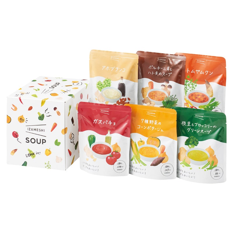 IZAMESHI SOUP セット  ／非常食セット 非常食 防災関連グッズ 日用品・ヘルスケア ギフト プレゼント プチギフト 祝い バレンタイン チョコ 以外 子供 友達 ホワイトデー お返し 人気 カード