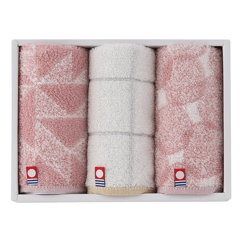 今治タオル Pucci タオルハンカチ3P ピンク ／タオル 日用品・ヘルスケア ギフト プレゼント プチギフト 祝い バレンタイン チョコ 以外 子供 友達 ホワイトデー お返し 人気 カード