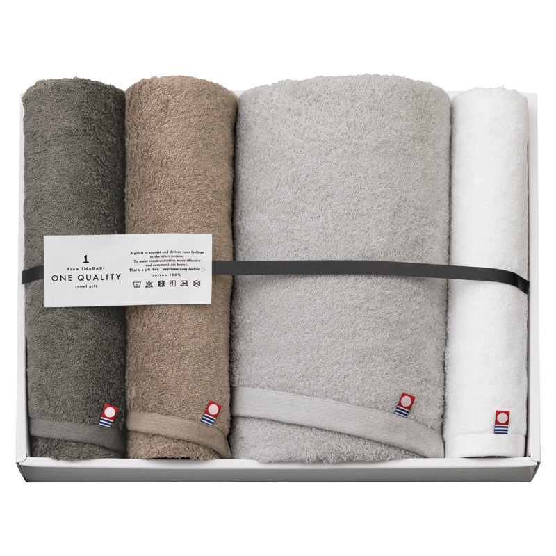 今治 ONE QUALITY タオルセット  ／タオル 日用品・ヘルスケア ギフト プレゼント プチギフト 祝い バレンタイン チョコ 以外 子供 友達 ホワイトデー お返し 人気 カード