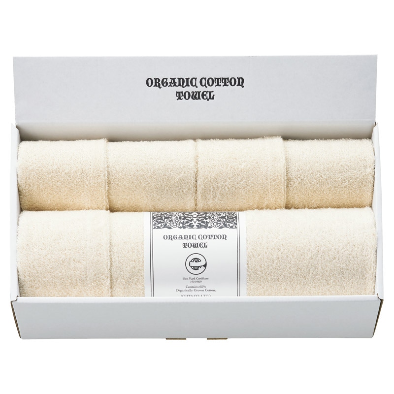 オーガニックコットンバスタオル&フェイスタオル2P  ／タオル 日用品・ヘルスケア ギフト プレゼント プチギフト 祝い バレンタイン チョコ 以外 子供 友達 ホワイトデー お返し 人気 カード