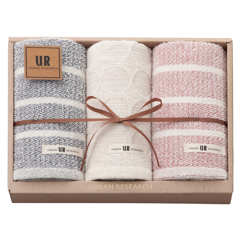 アーバンリサーチ フェイスタオル3P  ／タオル 日用品・ヘルスケア ギフト プレゼント プチギフト 祝い バレンタイン チョコ 以外 子供 友達 ホワイトデー お返し 人気 カード