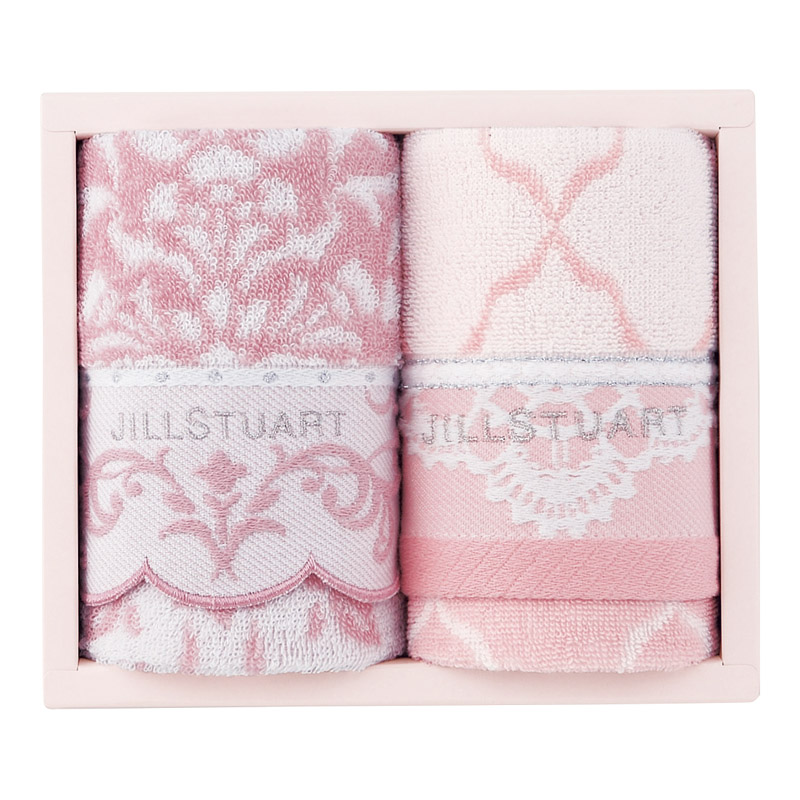 ジルスチュアート ブルームオーナメント フェイスタオル2P  ／タオル 日用品・ヘルスケア ギフト プレゼント プチギフト 祝い バレンタイン チョコ 以外 子供 友達 ホワイトデー お返し 人気 カード