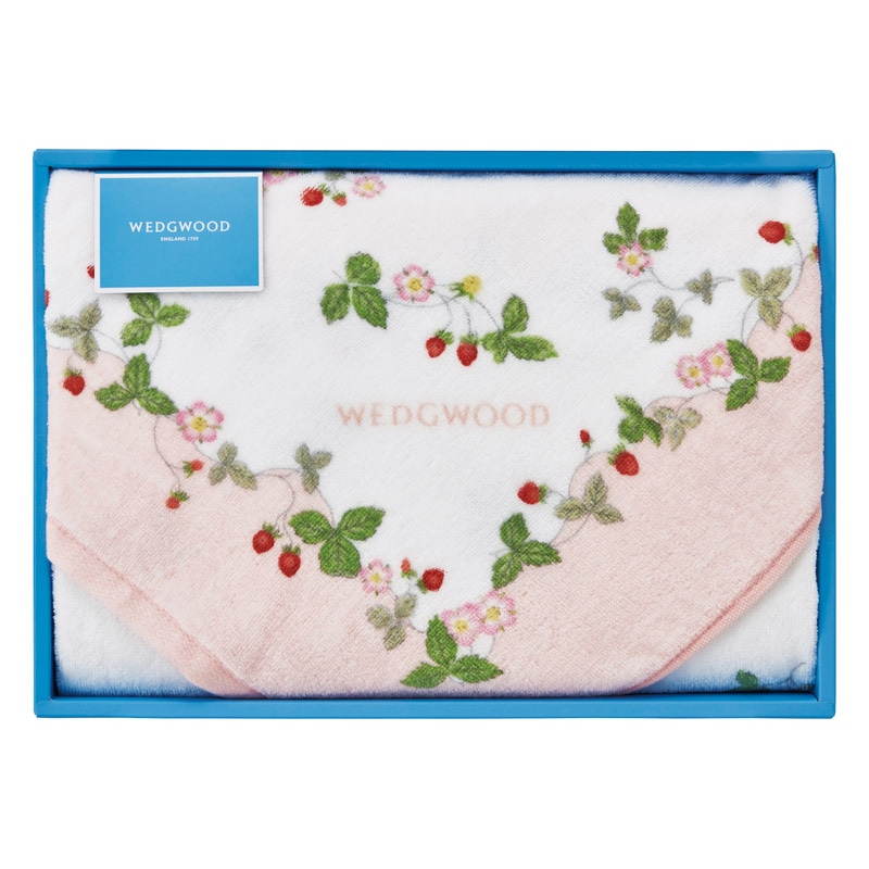ウェッジウッド ワイルドストロベリー バスタオル ピンク ／タオル 日用品・ヘルスケア ギフト プレゼント プチギフト 祝い バレンタイン チョコ 以外 子供 友達 ホワイトデー お返し 人気 カード