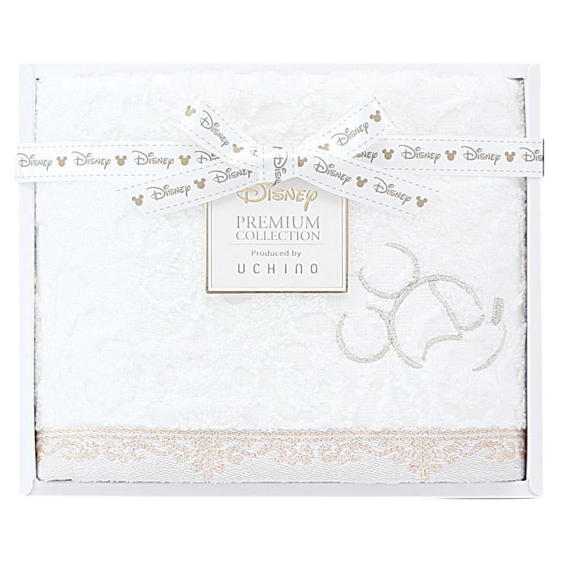 プレミアム ディズニー エターナリー フェイスタオル ホワイト ／タオル 日用品・ヘルスケア ギフト プレゼント プチギフト 祝い バレンタイン チョコ 以外 子供 友達 ホワイトデー お返し 人気 カード