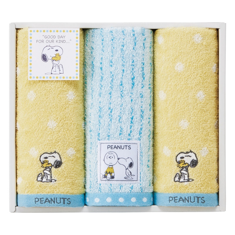スヌーピー ハグ フェイスタオル3P  ／タオル 日用品・ヘルスケア ギフト プレゼント プチギフト 祝い バレンタイン チョコ 以外 子供 友達 ホワイトデー お返し 人気 カード