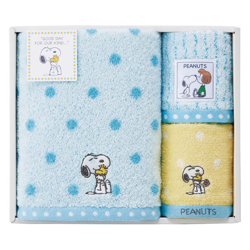 スヌーピー ハグ バスタオル&ウォッシュタオル2P  ／タオル 日用品・ヘルスケア ギフト プレゼント プチギフト 祝い バレンタイン チョコ 以外 子供 友達 ホワイトデー お返し 人気 カード