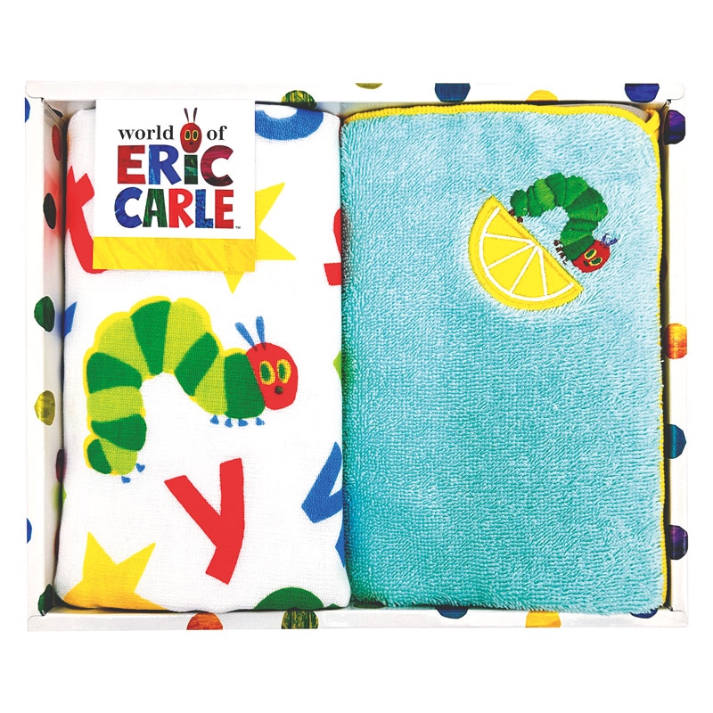 はらぺこあおむし ヤムヤムヤム ウォッシュタオル&ループ付ウォッシュタオル  ／タオル 日用品・ヘルスケア ギフト プレゼント プチギフト 祝い バレンタイン チョコ 以外 子供 友達 ホワイトデー お返し 人気 カード