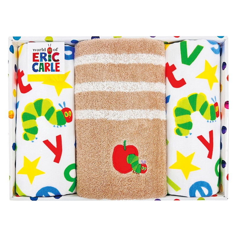 はらぺこあおむし ヤムヤムヤム タオルセット  ／タオル 日用品・ヘルスケア ギフト プレゼント プチギフト 祝い バレンタイン チョコ 以外 子供 友達 ホワイトデー お返し 人気 カード