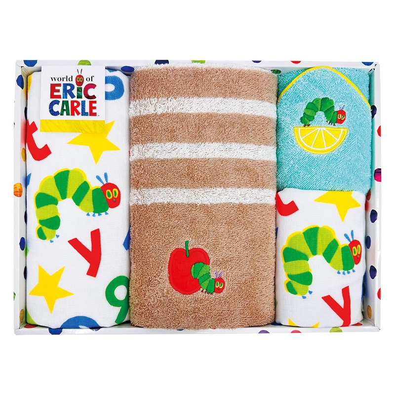 はらぺこあおむし ヤムヤムヤム タオルセット  ／タオル 日用品・ヘルスケア ギフト プレゼント プチギフト 祝い バレンタイン チョコ 以外 子供 友達 ホワイトデー お返し 人気 カード
