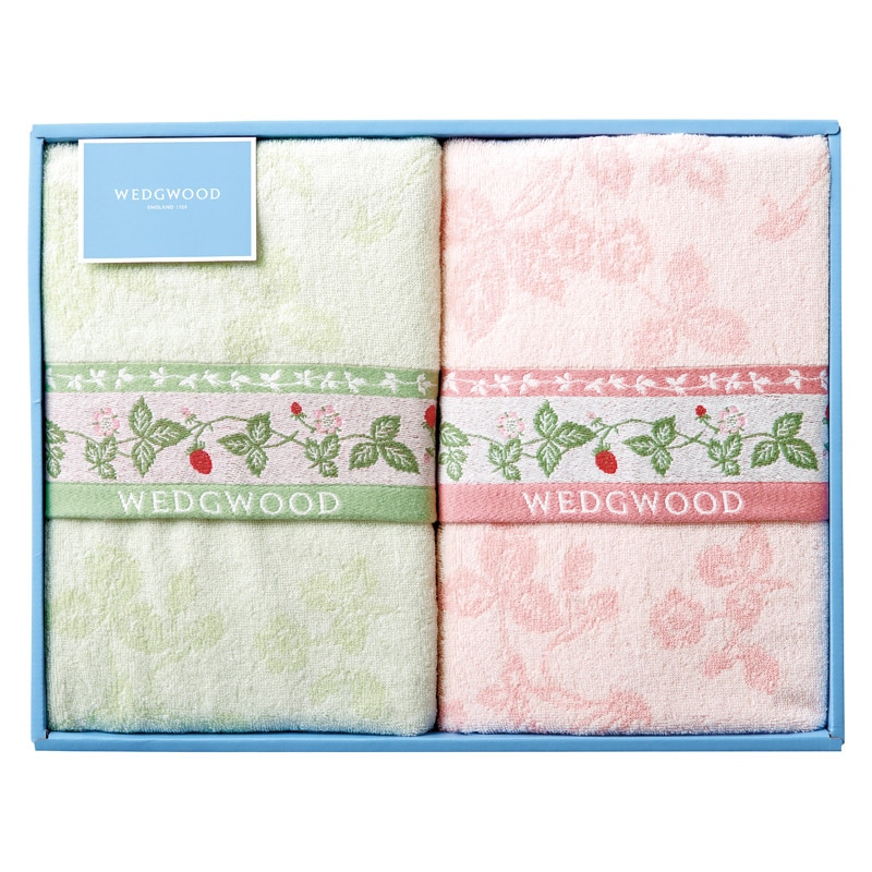 ウェッジウッド ワイルドストロベリー タオルケット2P  ／タオルケット 寝具 住まい・家具 ギフト プレゼント プチギフト 祝い バレンタイン チョコ 以外 子供 友達 ホワイトデー お返し 人気 カード