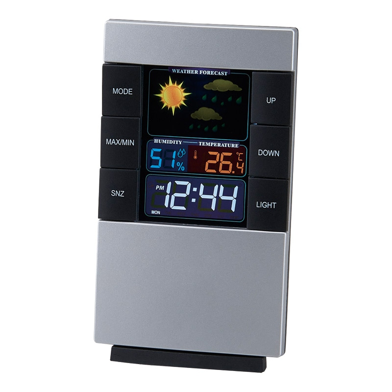 カラーウェザーインフォクロック  ／置き時計 置き時計・掛け時計 インテリア 住まい・家具 ギフト プレゼント プチギフト 祝い バレンタイン チョコ 以外 子供 友達 ホワイトデー お返し 人気 カード