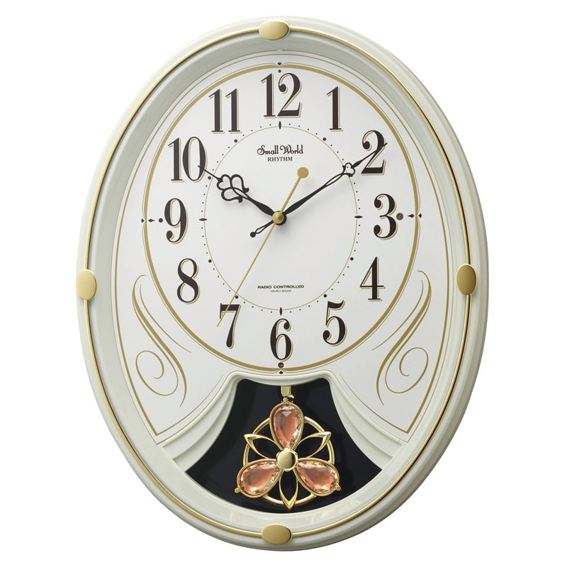 リズム スモールワールド リリイN  ／掛け時計 置き時計・掛け時計 インテリア 住まい・家具 ギフト プレゼント プチギフト 祝い バレンタイン チョコ 以外 子供 友達 ホワイトデー お返し 人気 カード