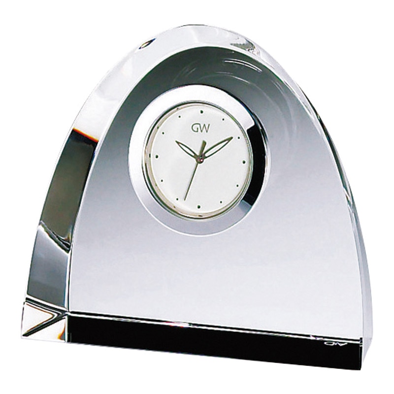 グラスワークスナルミ アーチ クロック(M)  ／置き時計 置き時計・掛け時計 インテリア 住まい・家具 ギフト プレゼント プチギフト 祝い バレンタイン チョコ 以外 子供 友達 ホワイトデー お返し 人気 カード