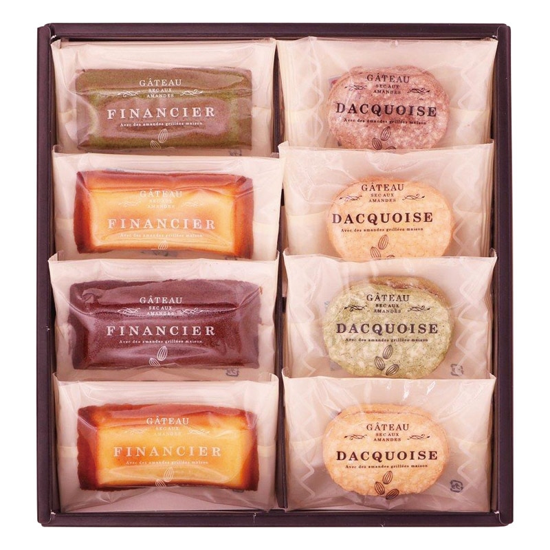 井桁堂 自家挽きアーモンドのガトーセレクション 8個入  ／各種洋菓子セット 洋菓子 スイーツ・お菓子 食品 ギフト プレゼント プチギフト 祝い バレンタイン チョコ 以外 子供 友達 ホワイトデー お返し 人気 カード