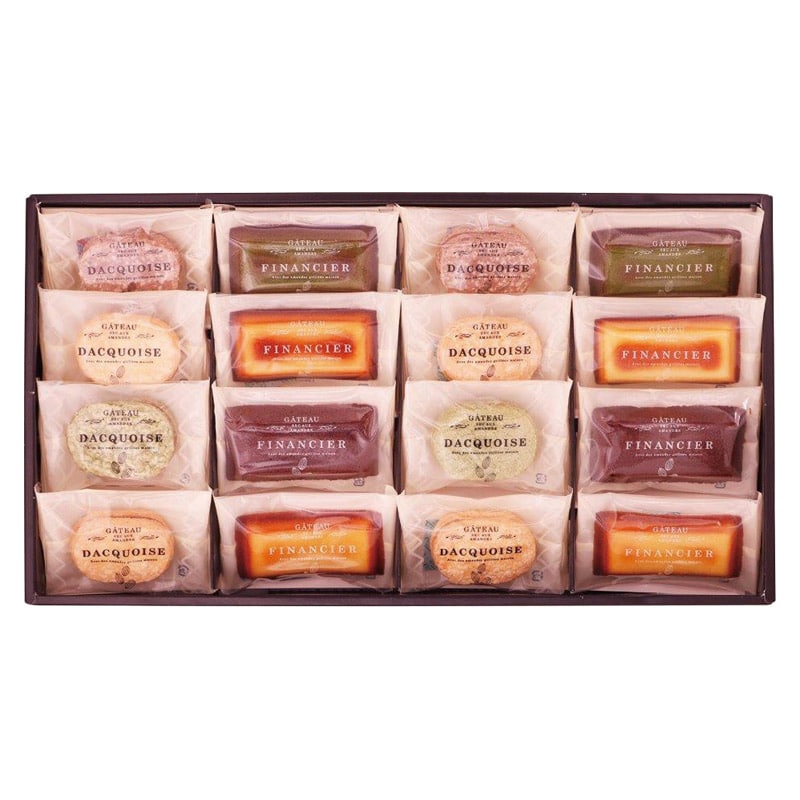 井桁堂 自家挽きアーモンドのガトーセレクション 16個入  ／各種洋菓子セット 洋菓子 スイーツ・お菓子 食品 ギフト プレゼント プチギフト 祝い バレンタイン チョコ 以外 子供 友達 ホワイトデー お返し 人気 カード