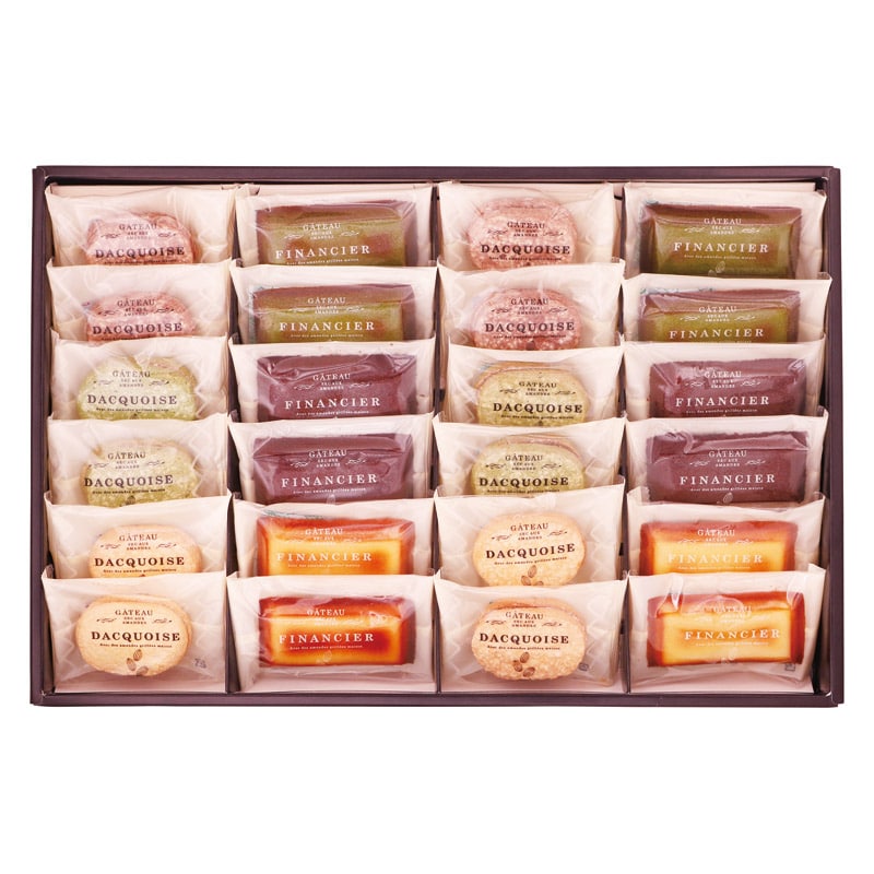 井桁堂 自家挽きアーモンドのガトーセレクション 24個入  ／各種洋菓子セット 洋菓子 スイーツ・お菓子 食品 ギフト プレゼント プチギフト 祝い バレンタイン チョコ 以外 子供 友達 ホワイトデー お返し 人気 カード