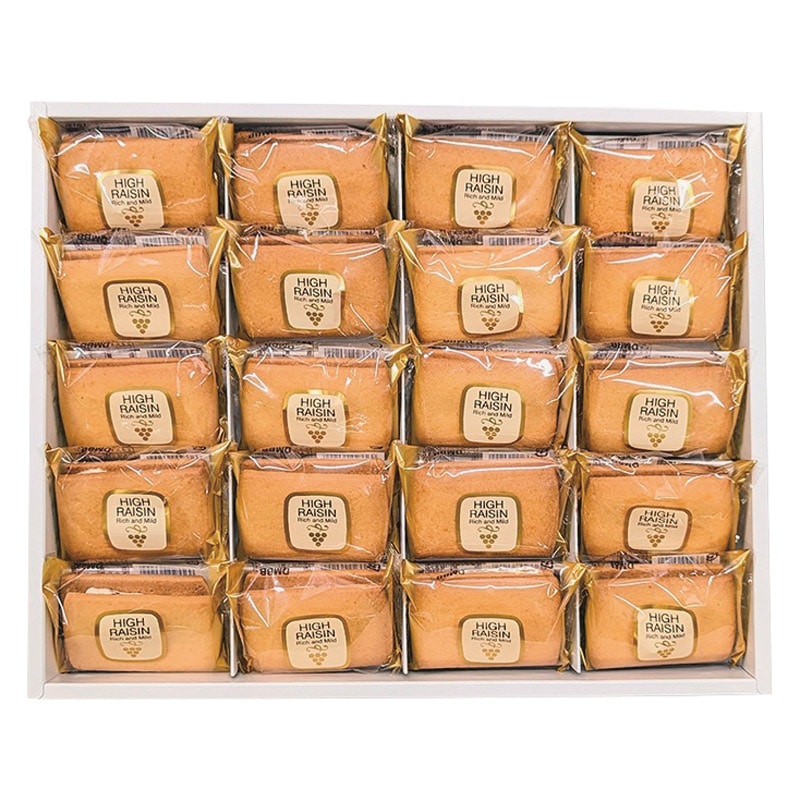 栄光堂製菓 ハイレーズン20個入  ／各種洋菓子セット 洋菓子 スイーツ・お菓子 食品 ギフト プレゼント プチギフト 祝い バレンタイン チョコ 以外 子供 友達 ホワイトデー お返し 人気 カード