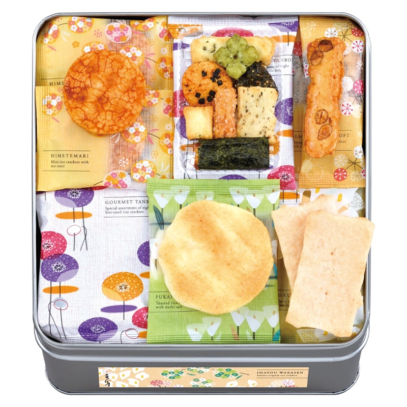 えくぼ屋 今様和菓撰おかき詰合せ  ／あられ・おかき せんべい・米菓 スイーツ・お菓子 食品 ギフト プレゼント プチギフト 祝い バレンタイン チョコ 以外 子供 友達 ホワイトデー お返し 人気 カード