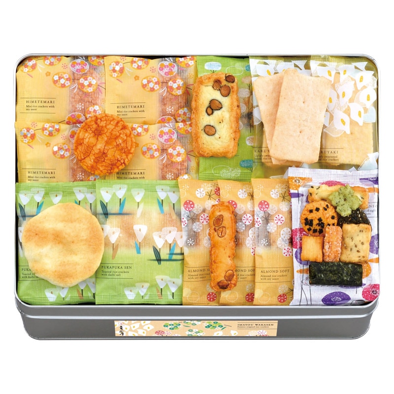 えくぼ屋 今様和菓撰おかき詰合せ  ／あられ・おかき せんべい・米菓 スイーツ・お菓子 食品 ギフト プレゼント プチギフト 祝い バレンタイン チョコ 以外 子供 友達 ホワイトデー お返し 人気 カード