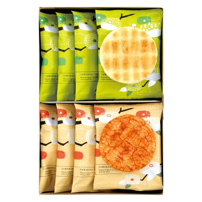 えくぼ屋 やわらか焼  ／各種せんべい・米菓セット せんべい・米菓 スイーツ・お菓子 食品 ギフト プレゼント プチギフト 祝い バレンタイン チョコ 以外 子供 友達 ホワイトデー お返し 人気 カード