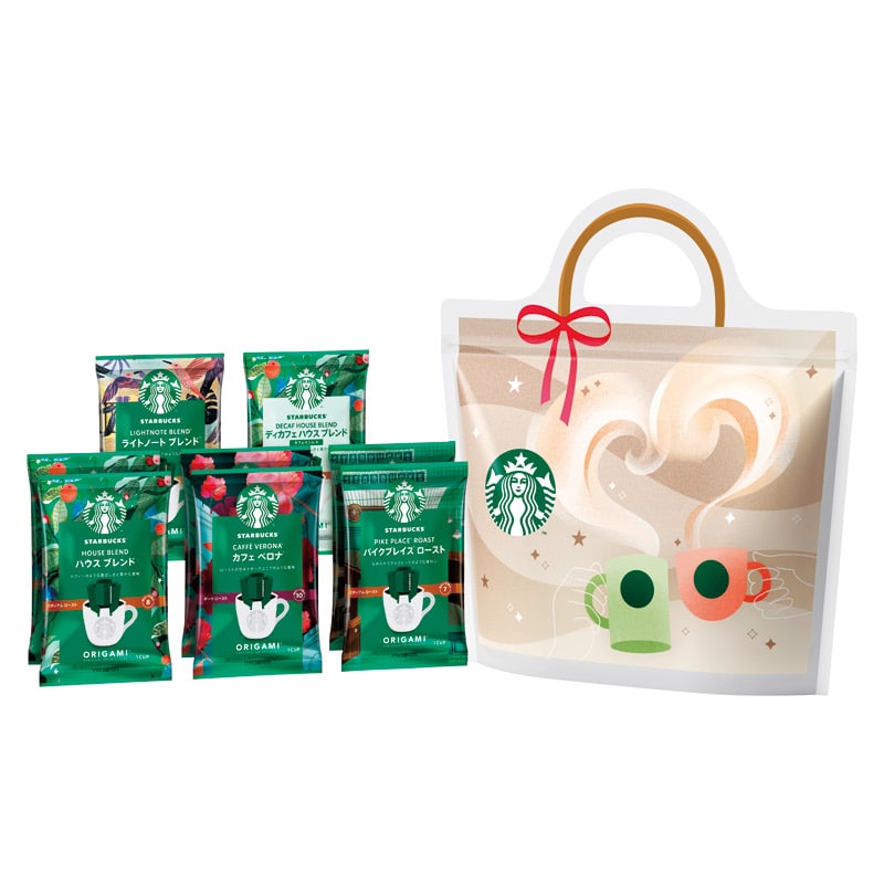 スターバックス オリガミ Thank you!ギフト  ／インスタントコーヒー コーヒー 水・ソフトドリンク 飲料 ギフト プレゼント プチギフト 祝い バレンタイン チョコ 以外 子供 友達 ホワイトデー お返し 人気 カード