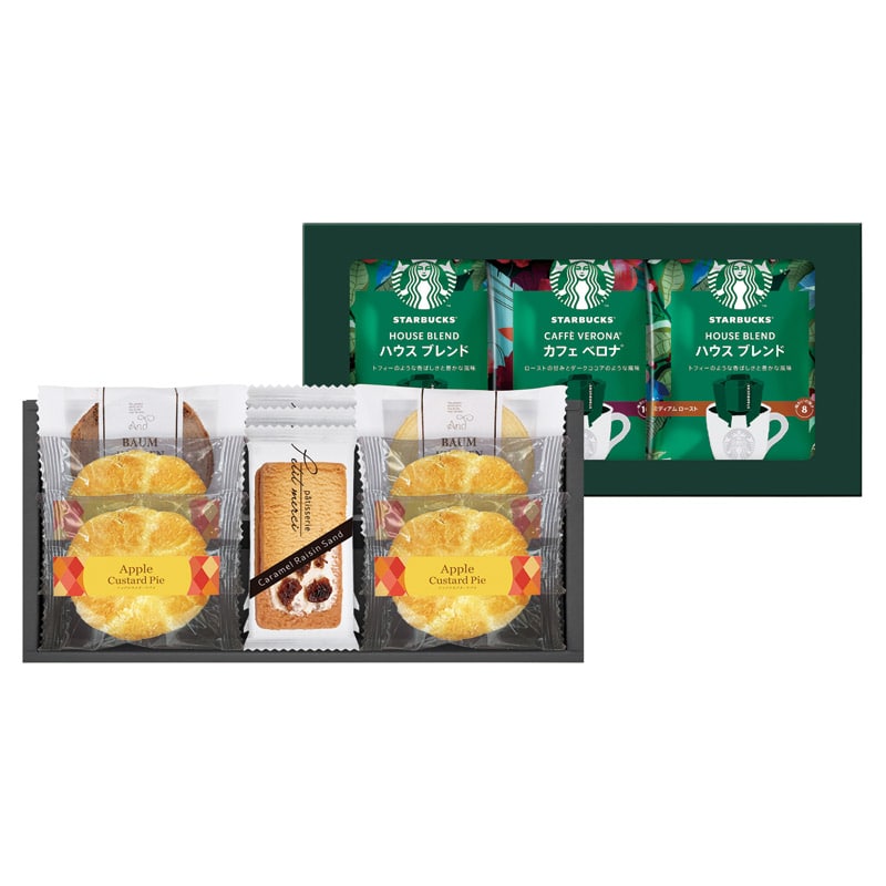 スターバックスコーヒー&スイーツギフト /インスタントコーヒー コーヒー 水・ソフトドリンク 飲料 ギフト プレゼント プチギフト 祝い バレンタイン チョコ 以外 子供 友達 ホワイトデー お返し 人気 カード