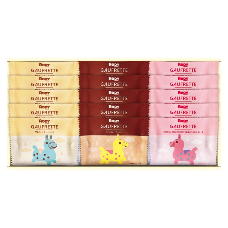 ロディ 3種類のゴーフレット詰合せボックス  ／各種洋菓子セット 洋菓子 スイーツ・お菓子 食品 ギフト プレゼント プチギフト 祝い バレンタイン チョコ 以外 子供 友達 ホワイトデー お返し 人気 カード