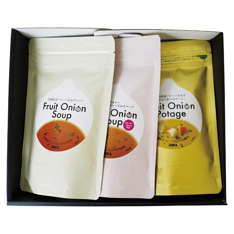 淡路島たまねぎ工房 フルーツ玉ねぎスープ3種セット  ／スープ 洋風惣菜 惣菜・レトルト 食品 ギフト プレゼント プチギフト 祝い バレンタイン チョコ 以外 子供 友達 ホワイトデー お返し 人気 カード