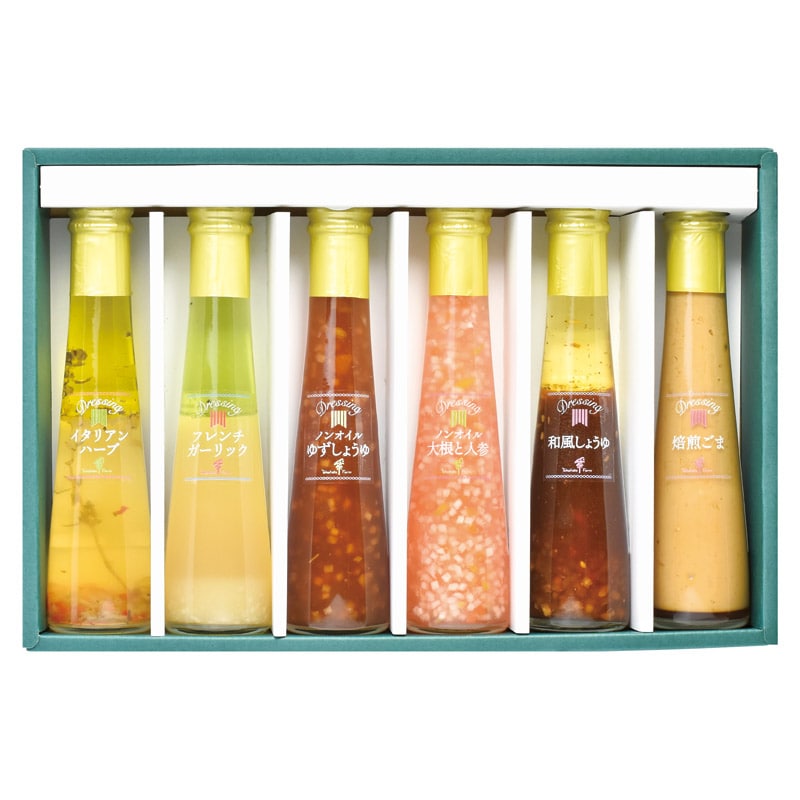たかはたファーム ドレッシング6本詰合せ  ／ドレッシング 調味料 食品 ギフト プレゼント プチギフト 祝い バレンタイン チョコ 以外 子供 友達 ホワイトデー お返し 人気 カード
