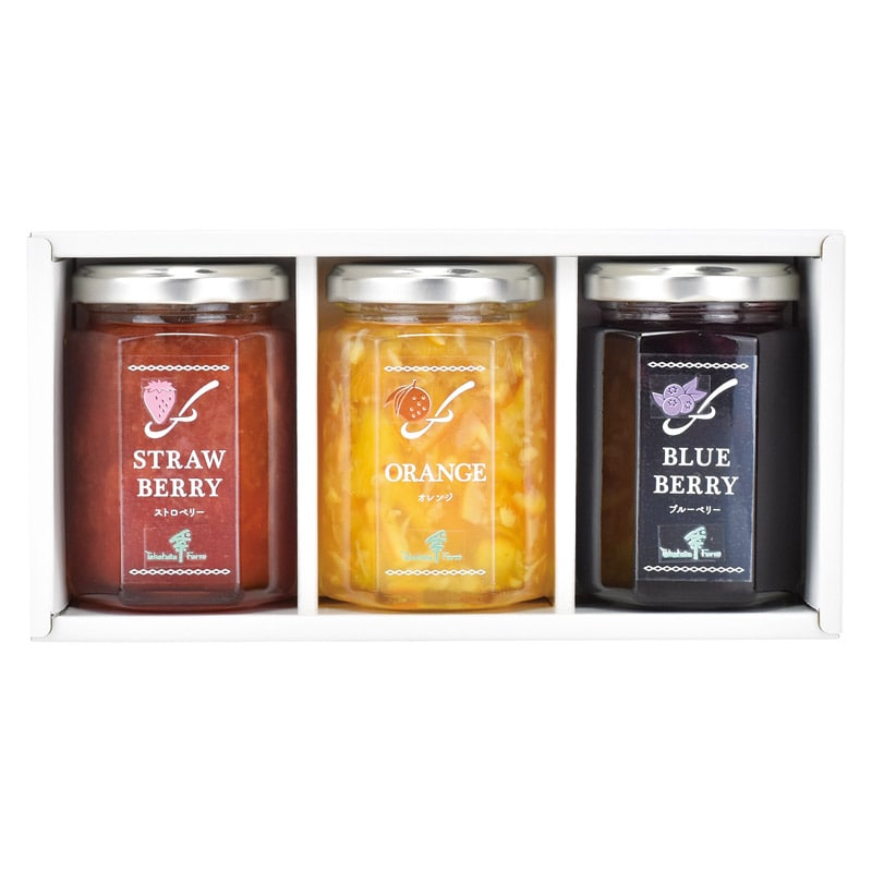 たかはたファーム ジャム3個詰合せ  ／ジャム・コンフィチュール パン・ジャム・シリアル 食品 ギフト プレゼント プチギフト 祝い バレンタイン チョコ 以外 子供 友達 ホワイトデー お返し 人気 カード