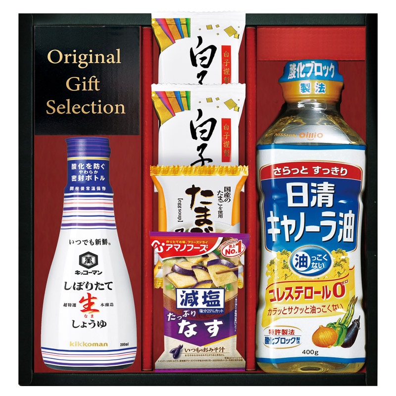 千寿和膳日清オイリオ･キッコーマン･アマノフーズ詰合せ  ／ドレッシング 調味料 食品 ギフト プレゼント プチギフト 祝い バレンタイン チョコ 以外 子供 友達 ホワイトデー お返し 人気 カード