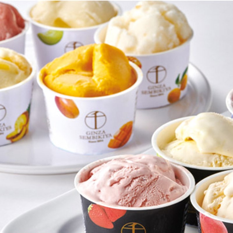 銀座千疋屋 銀座プレミアムアイス&ソルベ／アイスクリーム アイスクリーム・シャーベット スイーツ・お菓子 食品 送料無料 取り寄せ グルメ 産地直送 センター スイーツ バレンタイン チョコ 以外 子供 友達 ホワイトデー お返し 人気 カード