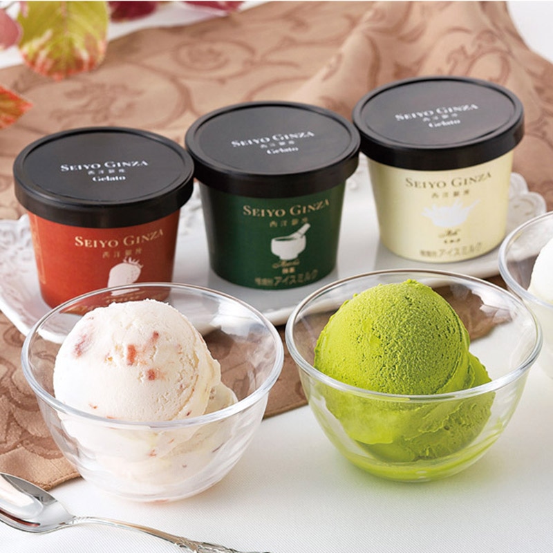 西洋銀座監修 ジェラートセット／アイスクリーム アイスクリーム・シャーベット スイーツ・お菓子 食品 送料無料 取り寄せ グルメ 産地直送 センター スイーツ バレンタイン チョコ 以外 子供 友達 ホワイトデー お返し 人気 カード