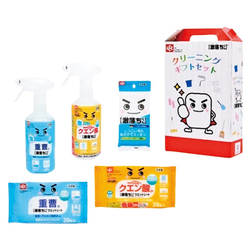 レック 激落ちくんクリーニングギフトセット1  ／洗濯用洗剤 洗剤・柔軟剤・クリーナー 日用消耗品 日用品・ヘルスケア ギフト プレゼント プチギフト 祝い バレンタイン チョコ 以外 子供 友達 ホワイトデー お返し 人気 カード