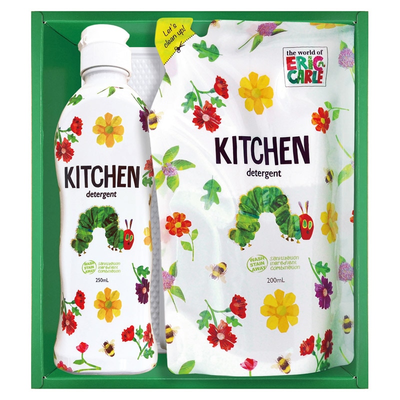 はらぺこあおむし キッチン洗剤セット  ／キッチン用洗剤 洗剤・柔軟剤・クリーナー 日用消耗品 日用品・ヘルスケア ギフト プレゼント プチギフト 祝い バレンタイン チョコ 以外 子供 友達 ホワイトデー お返し 人気 カード