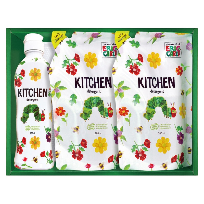 はらぺこあおむし キッチン洗剤セット  ／キッチン用洗剤 洗剤・柔軟剤・クリーナー 日用消耗品 日用品・ヘルスケア ギフト プレゼント プチギフト 祝い バレンタイン チョコ 以外 子供 友達 ホワイトデー お返し 人気 カード