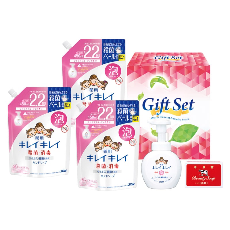 きちんとキレイギフト  ／石けん・ボディソープ ボディケア コスメ・ヘアケア ギフト プレゼント プチギフト 祝い バレンタイン チョコ 以外 子供 友達 ホワイトデー お返し 人気 カード