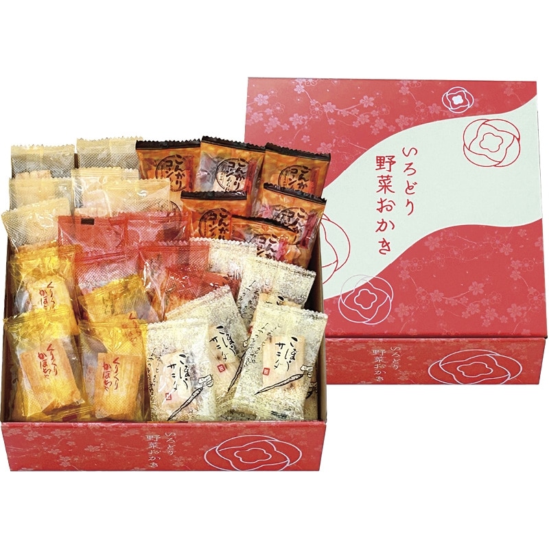いろどり野菜おかき／あられ・おかき せんべい・米菓 スイーツ・お菓子 食品 送料無料 お中元 御中元 2026 ギフト 夏ギフト 暑中見舞 残暑見舞 時期 いつ お礼 お返し グルメ のし