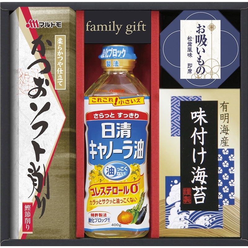和楽膳 日清オイリオ食卓詰合せ／セット・詰め合わせ 油 調味料 食品 送料無料 お中元 御中元 2026 ギフト 夏ギフト 暑中見舞 残暑見舞 時期 いつ お礼 お返し グルメ のし