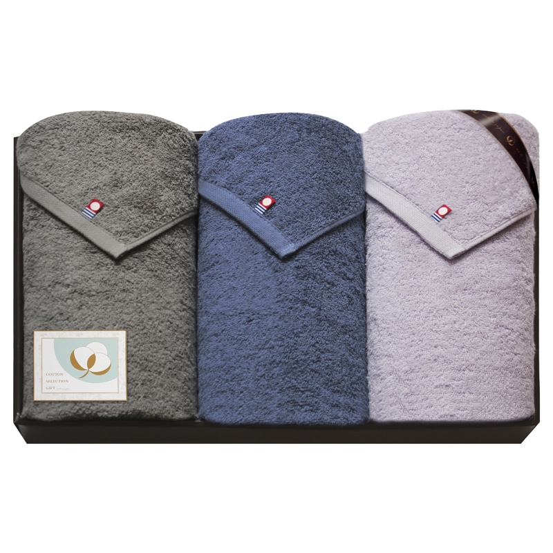 今治 コットンセレクション ミニバスタオル3P ／タオル 日用品・ヘルスケア ギフト プレゼント プチギフト 祝い お年賀 御年賀 2026 送料無料 人気 年始挨拶 バレンタイン チョコ 以外 子供 友達