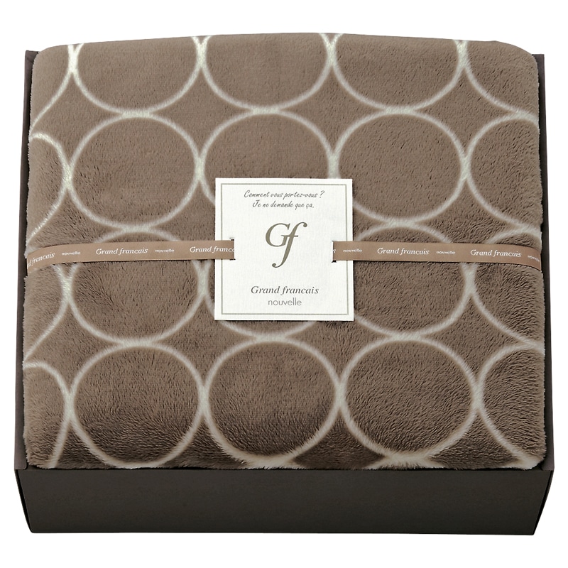 グランフランセヌーベル ハイソフトタッチマイヤー毛布 グレージュ ／毛布・ブランケット 寝具 住まい・家具 ギフト プレゼント プチギフト 祝い お年賀 2026 バレンタイン プレゼント
